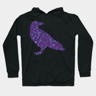 Neon Synthwave Crow Retro Vaporwave Raven Hoodie